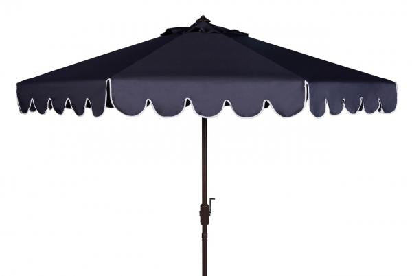 Venice Single Scallop 9ft Crank Outdoor Auto Tilt Umbrella