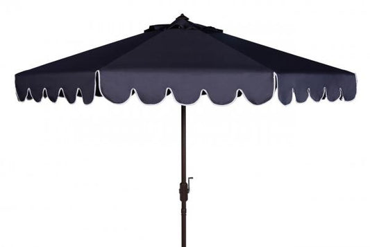 Venice Single Scallop 9ft Crank Outdoor Auto Tilt Umbrella