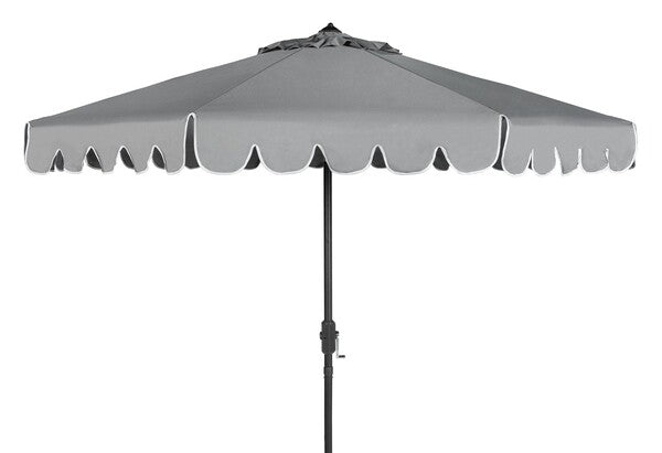 Venice Single Scallop 9ft Crank Outdoor Auto Tilt Umbrella