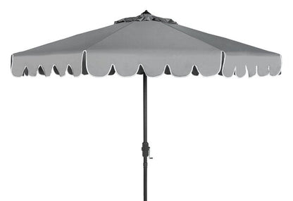 Venice Single Scallop 9ft Crank Outdoor Auto Tilt Umbrella