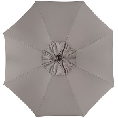 Venice Single Scallop 9ft Crank Outdoor Auto Tilt Umbrella