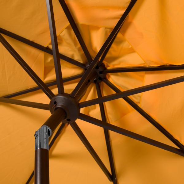 Venice Single Scallop 9ft Crank Outdoor Auto Tilt Umbrella