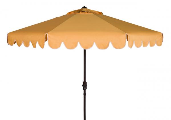 Venice Single Scallop 9ft Crank Outdoor Auto Tilt Umbrella