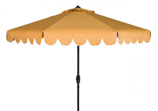 Venice Single Scallop 9ft Crank Outdoor Auto Tilt Umbrella