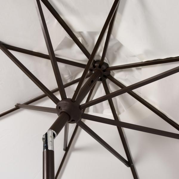 Venice Single Scallop 9ft Crank Outdoor Auto Tilt Umbrella