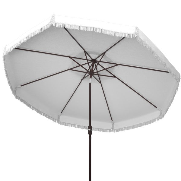 Milan Fringe 11ft Round Crank Umbrella