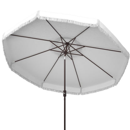 Milan Fringe 11ft Round Crank Umbrella