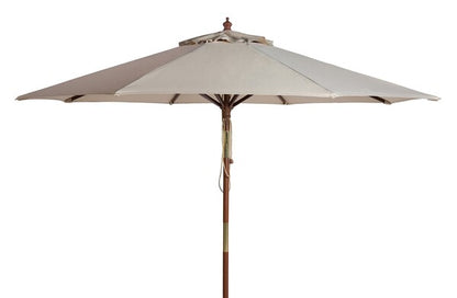 Cannes 11ft Wooden Pulley Market Umbrella
