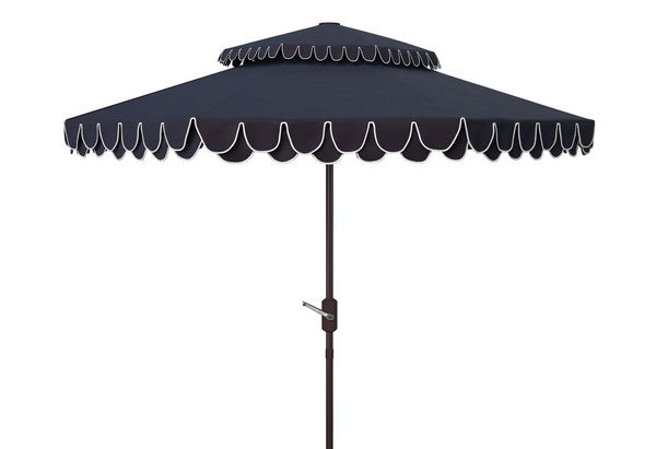 Elegant Valance 9ft Double Top Umbrella