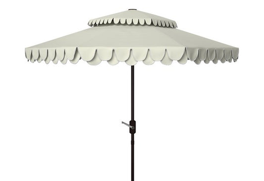 Elegant Valance 9ft Double Top Umbrella
