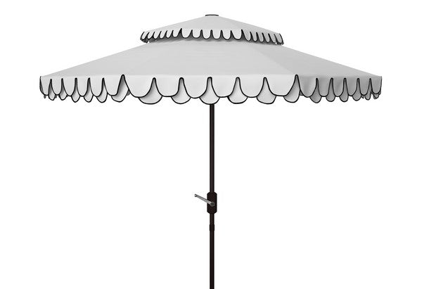 Elegant Valance 9ft Double Top Umbrella