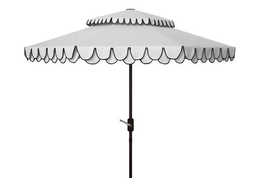 Elegant Valance 9ft Double Top Umbrella