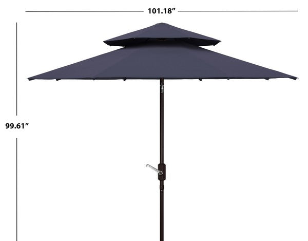 Athens 9ft Double Top Crank Umbrella