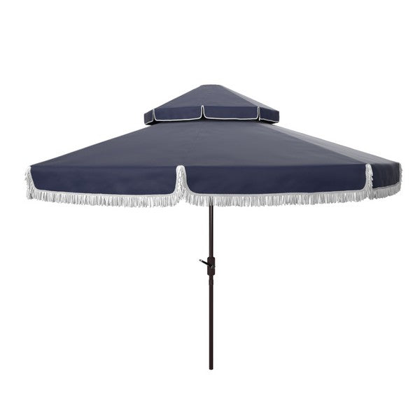 Milan Fringe 9ft Double Top Crank Umbrella