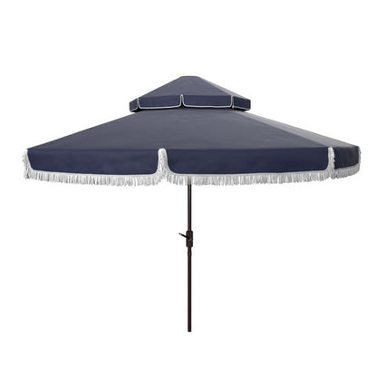 Milan Fringe 9ft Double Top Crank Umbrella