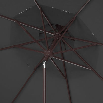 Milan Fringe 9ft Double Top Crank Umbrella