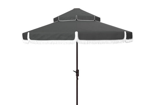 Milan Fringe 9ft Double Top Crank Umbrella