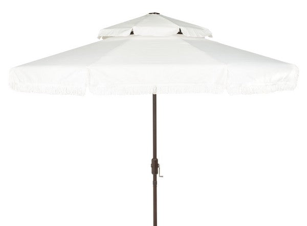 Milan Fringe 9ft Double Top Crank Umbrella