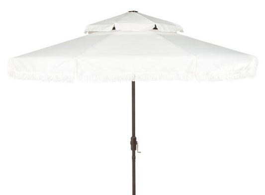Milan Fringe 9ft Double Top Crank Umbrella