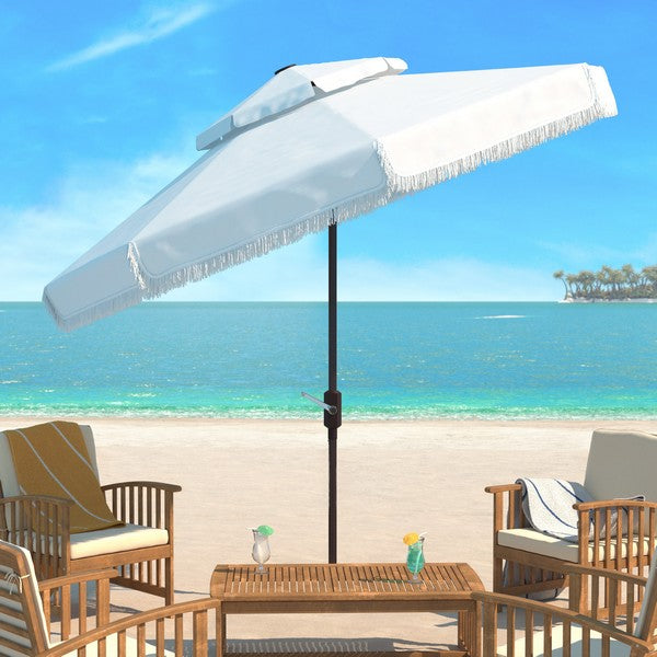 Milan Fringe 9ft Double Top Crank Umbrella