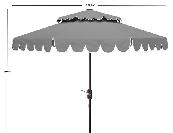 Venice 9ft Round Double Top Crank Umbrella