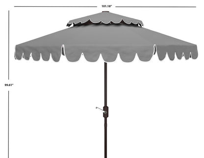 Venice 9ft Round Double Top Crank Umbrella