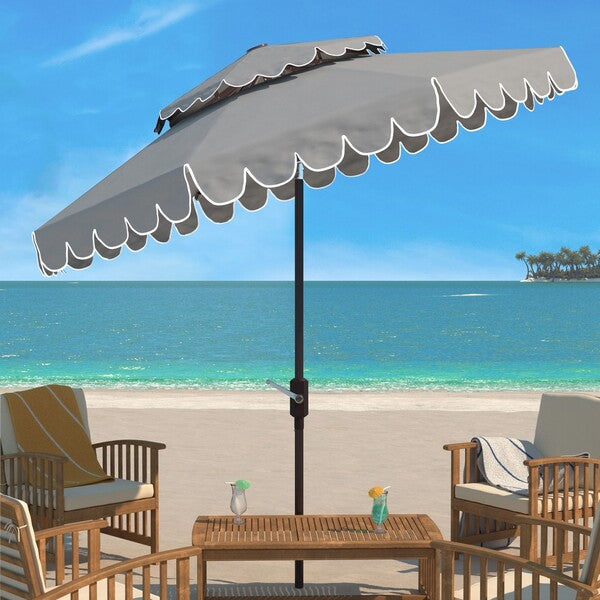 Venice 9ft Round Double Top Crank Umbrella