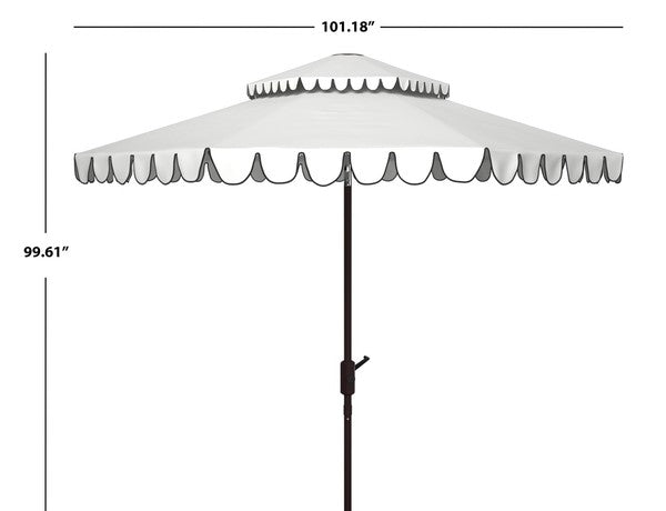 Venice 9ft Round Double Top Crank Umbrella