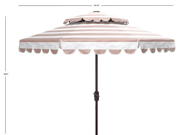 Vienna 9ft Rnd Double Top Crank Umbrella