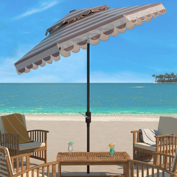 Vienna 9ft Rnd Double Top Crank Umbrella