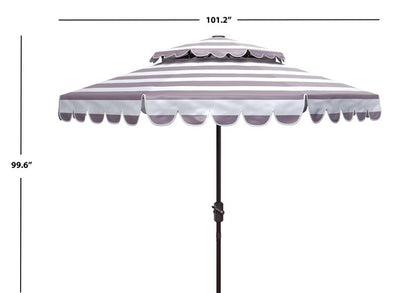 Vienna 9ft Round Double Top Crank Umbrella