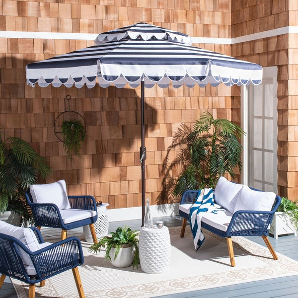Vienna 9ft Round Double Top Crank Umbrella