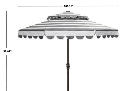 Vienna 9ft Round Double Top Crank Umbrella