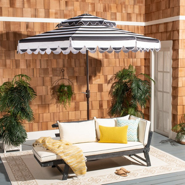 Vienna 9ft Round Double Top Crank Umbrella