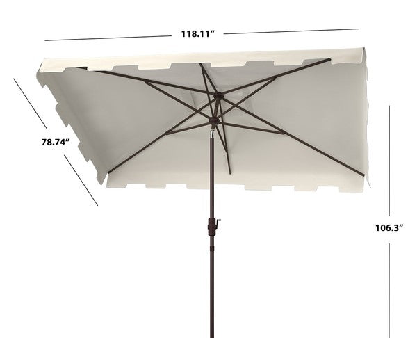 Zimmerman 6.5 X 10 Ft Rect Market Umbrella