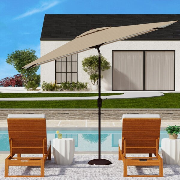 Athens 6.5 X 10 Ft Crank Umbrella