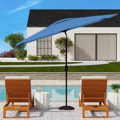 Athens 6.5 X 10 Ft Crank Umbrella
