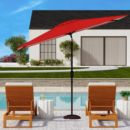 Athens 6.5 X 10 Ft Crank Umbrella