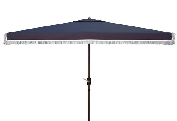 Milan Fringe 6.5 X 10 Ft Rect Crank Umbrella