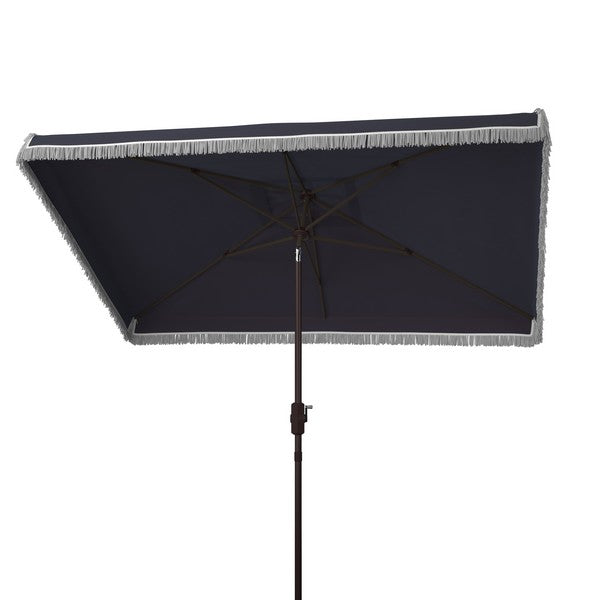 Milan Fringe 6.5 X 10 Ft Rect Crank Umbrella