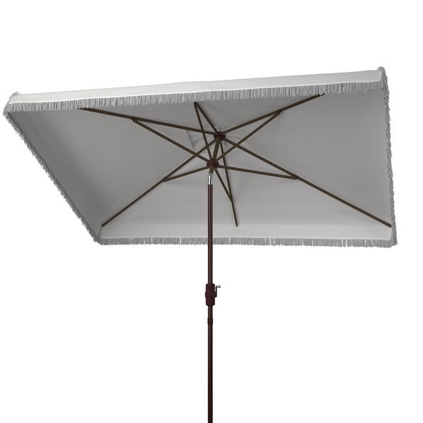 Milan Fringe 6.5 X 10 Ft Rect Crank Umbrella