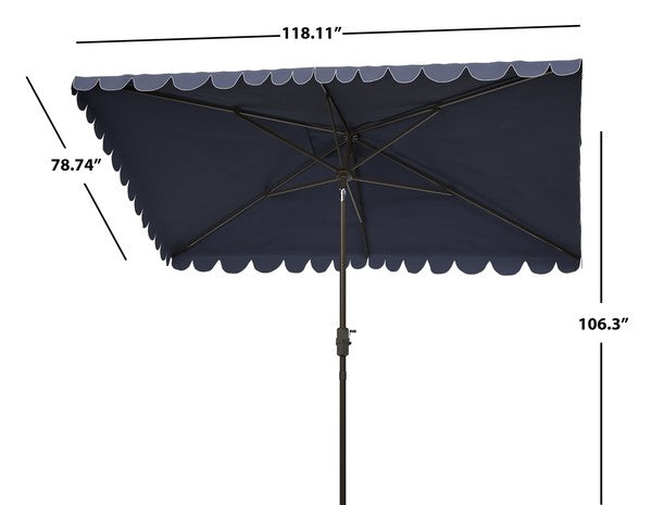 Venice 6.5 X 10 Ft Rect Crank Umbrella