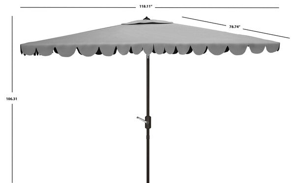 Venice 6.5 X 10 Ft Crank Umbrella