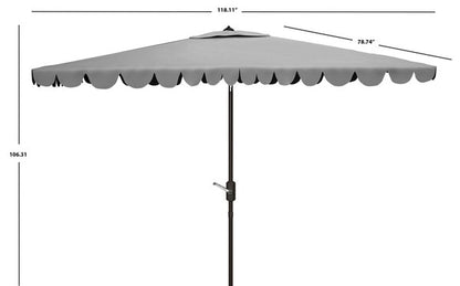 Venice 6.5 X 10 Ft Crank Umbrella