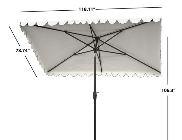 Venice 6.5 X 10 Ft Rect Crank Umbrella