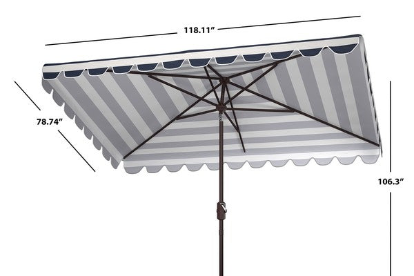 Vienna 6.5 X 10 Ft Rect Crank Umbrella