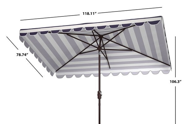 Vienna 6.5 X 10 Ft Rect Crank Umbrella