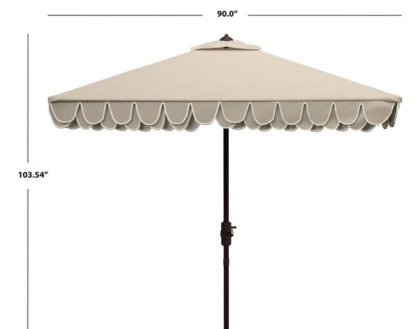Elegant Valance 7.5 Ft Square Umbrella