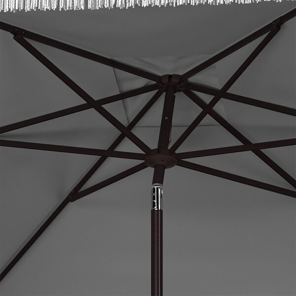 Milan Fringe 7.5 Ft Square Crank Umbrella
