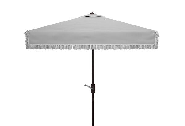 Milan Fringe 7.5 Ft Square Crank Umbrella